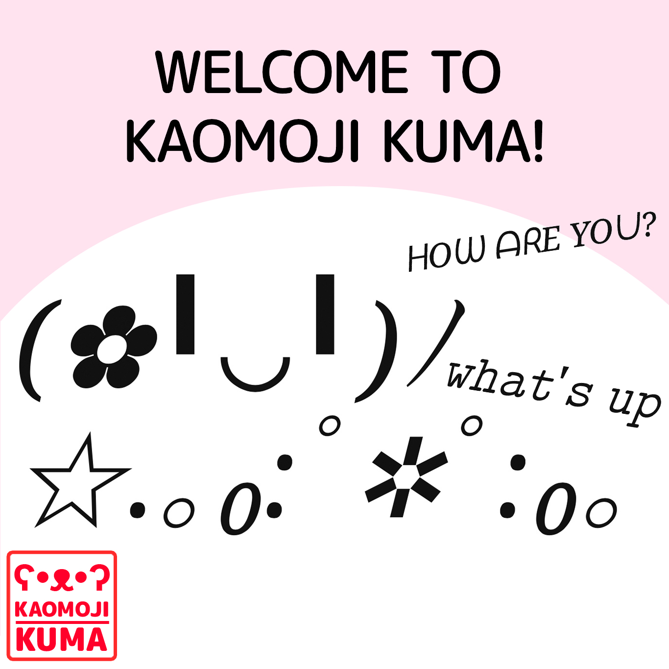 Kaomoji Kuma ʕ •ᴥ•ʔ Click To Copy Japanese Emoticons | Kaomoji